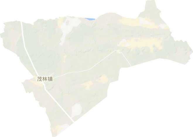 茂林镇地形地图