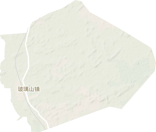玻璃山镇地形地图