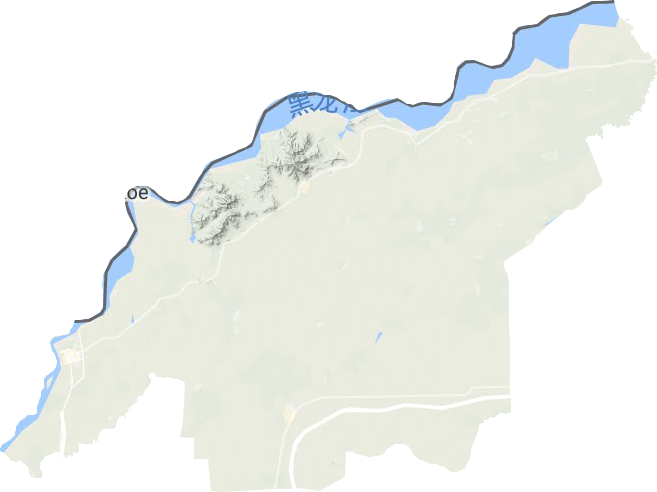 同江市地形地图