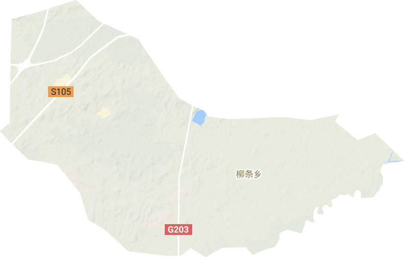 柳条乡地形地图