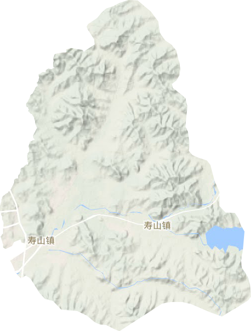 寿山镇地形地图