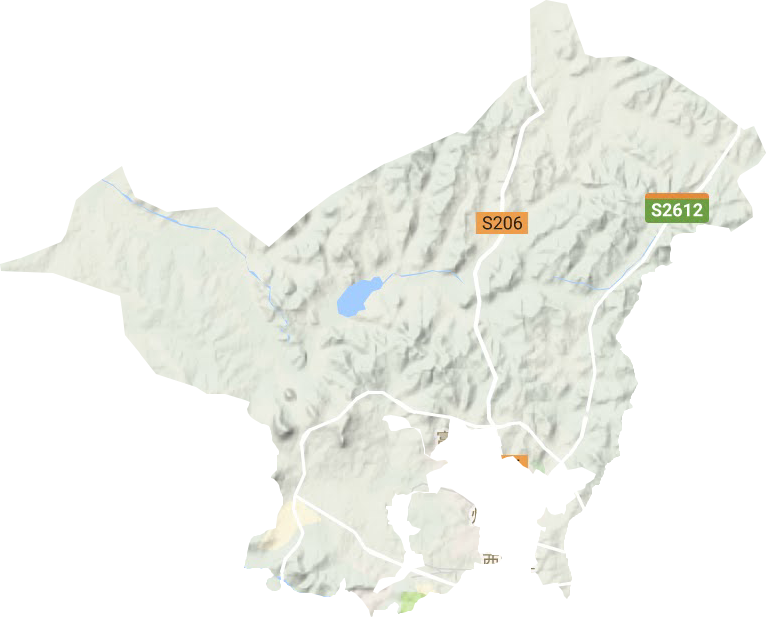 灯塔镇地形地图