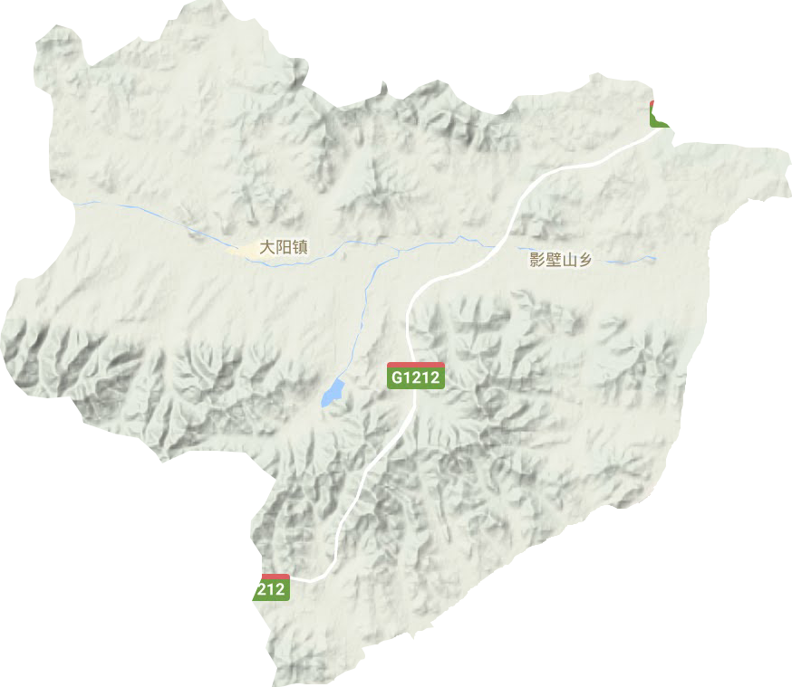 大阳镇地形地图