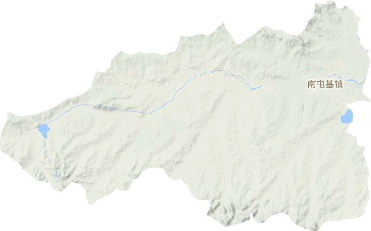 南屯基镇地形地图
