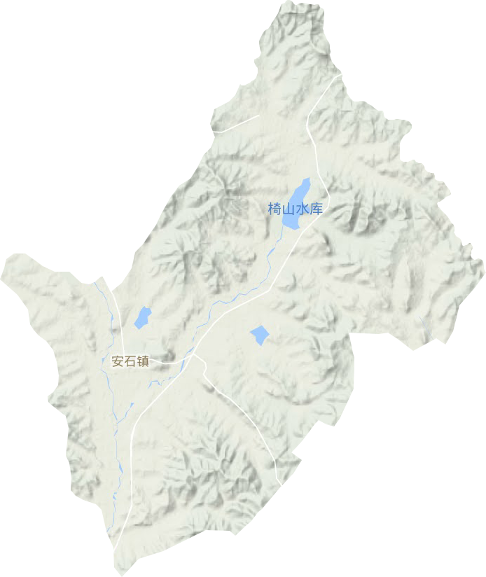 安石镇地形地图