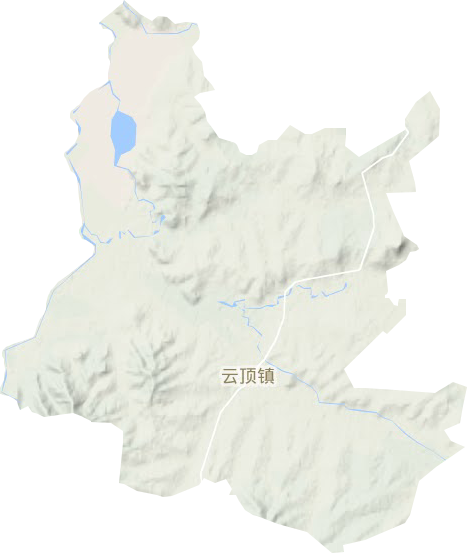 云顶镇地形地图