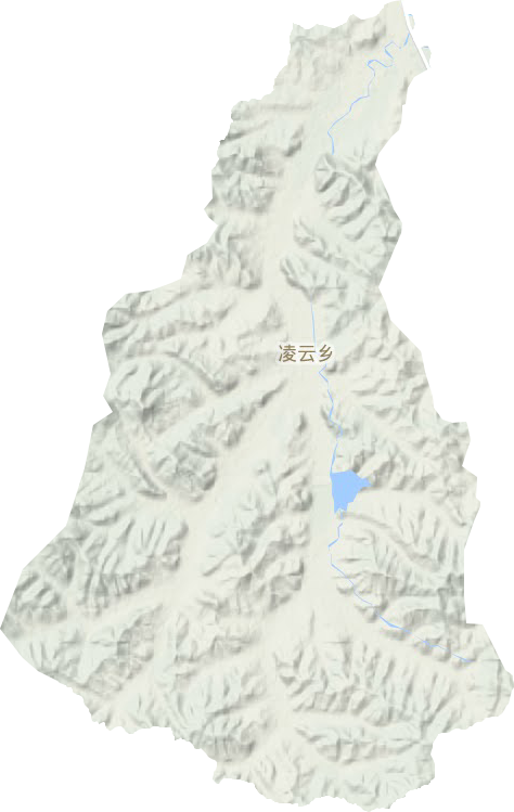 凌云乡地形地图