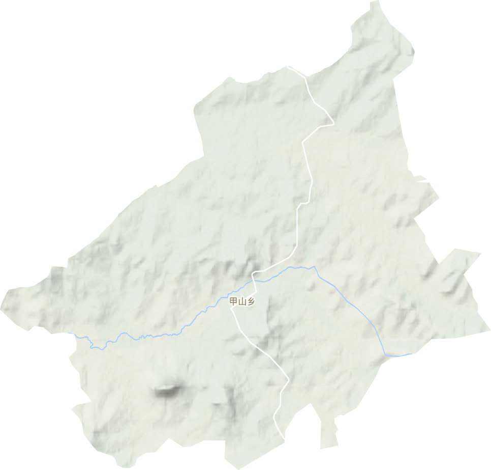 甲山乡地形地图
