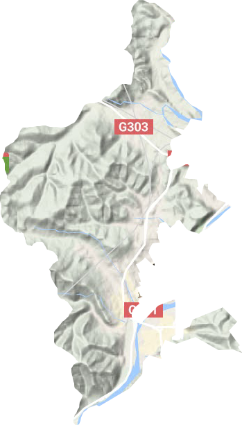 环通乡地形地图