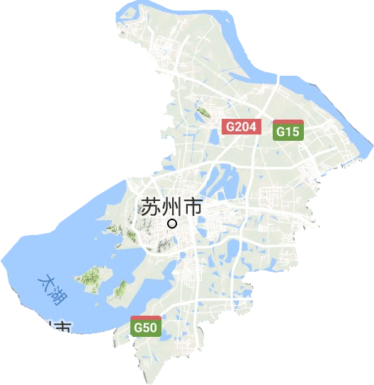 苏州市地形地图