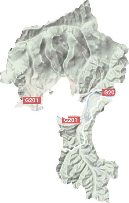 二道江乡地形地图