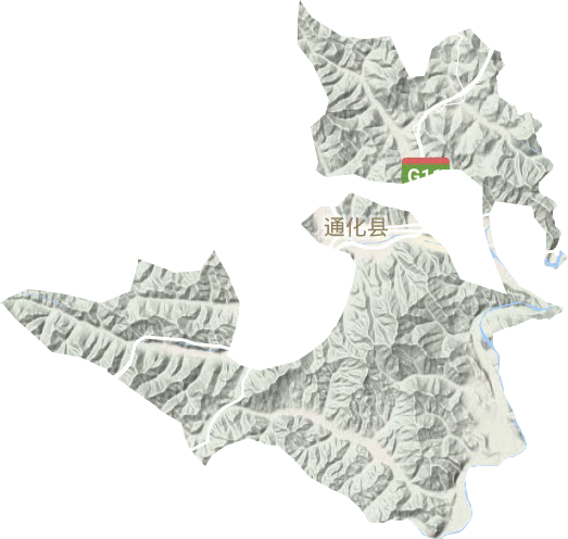 快大茂镇地形地图