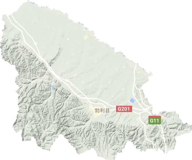 勃利县地形地图