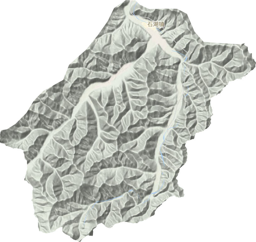 石湖镇地形地图