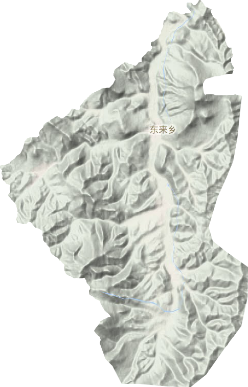 东来乡地形地图