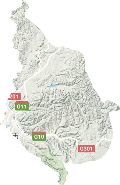 阳明区地形地图