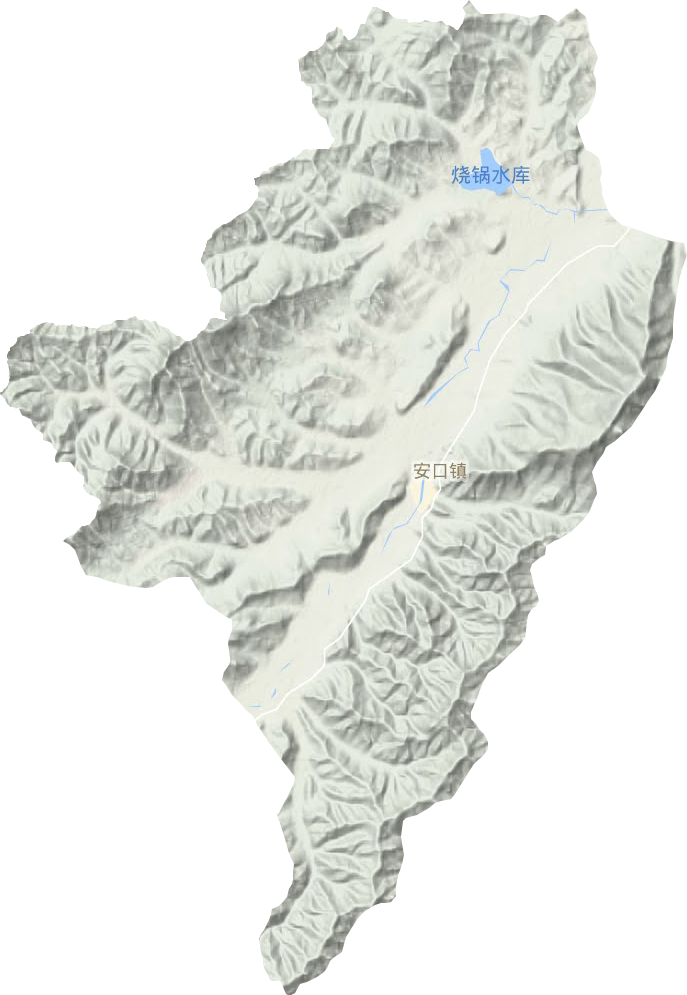 安口镇地形地图