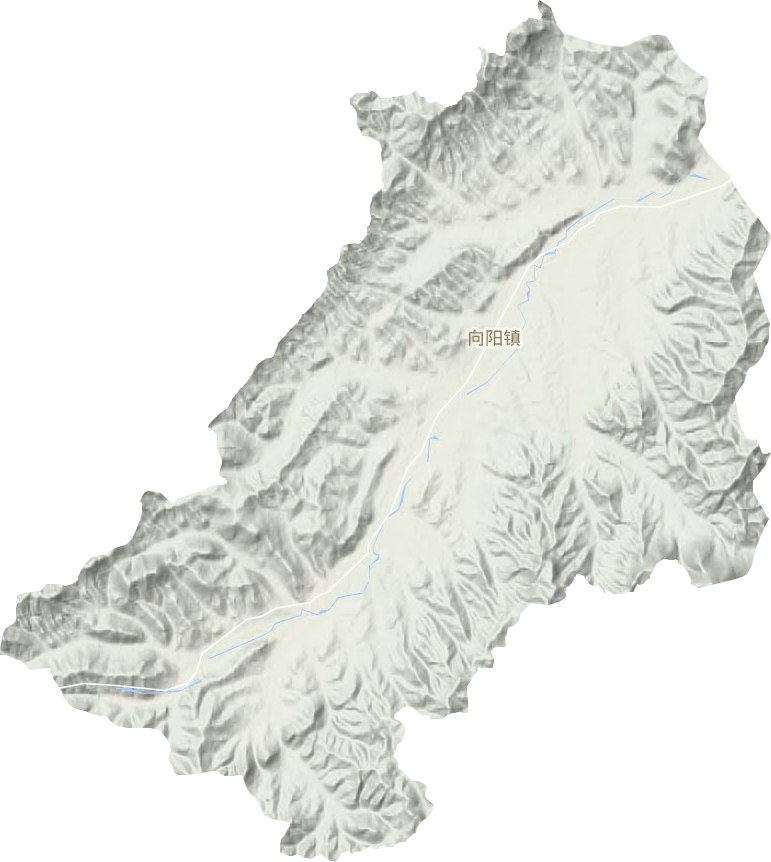 向阳镇地形地图