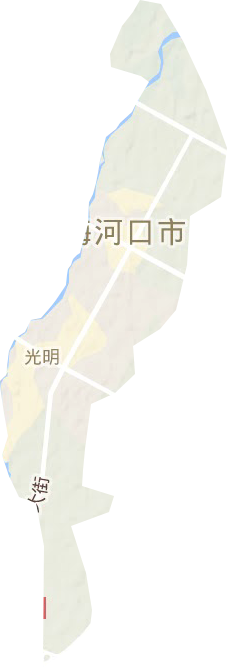 光明街道地形地图