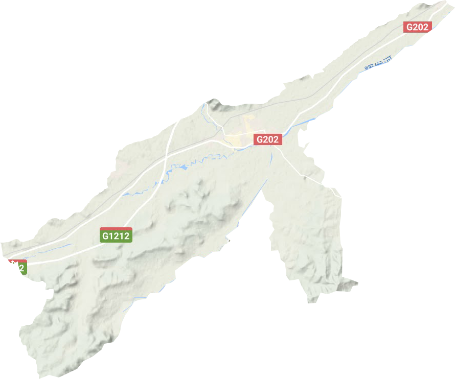 山城镇地形地图