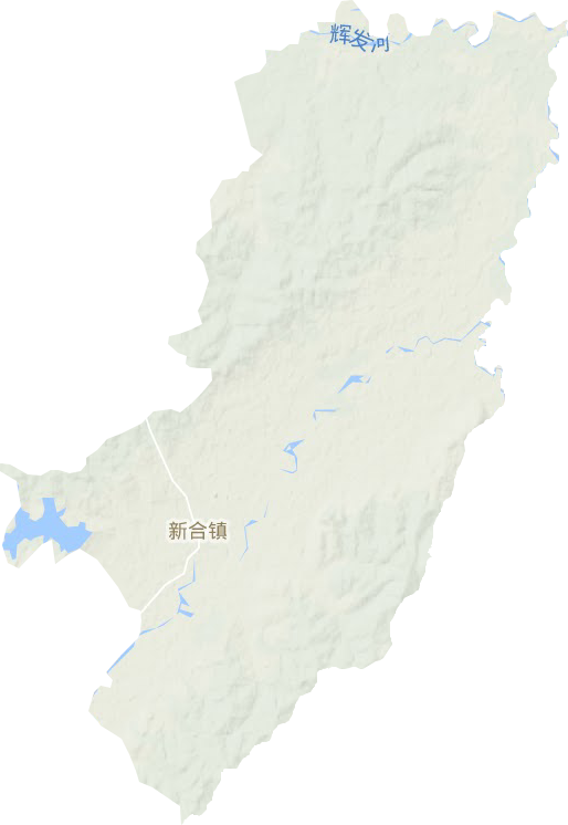 新合镇地形地图