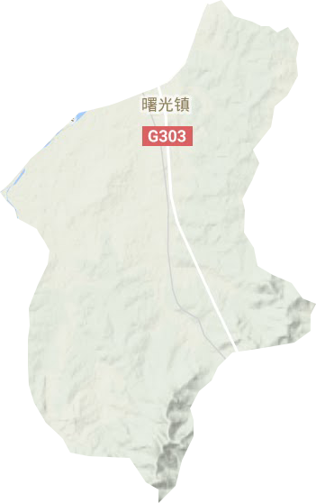 曙光镇地形地图