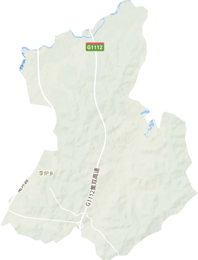 李炉乡地形地图