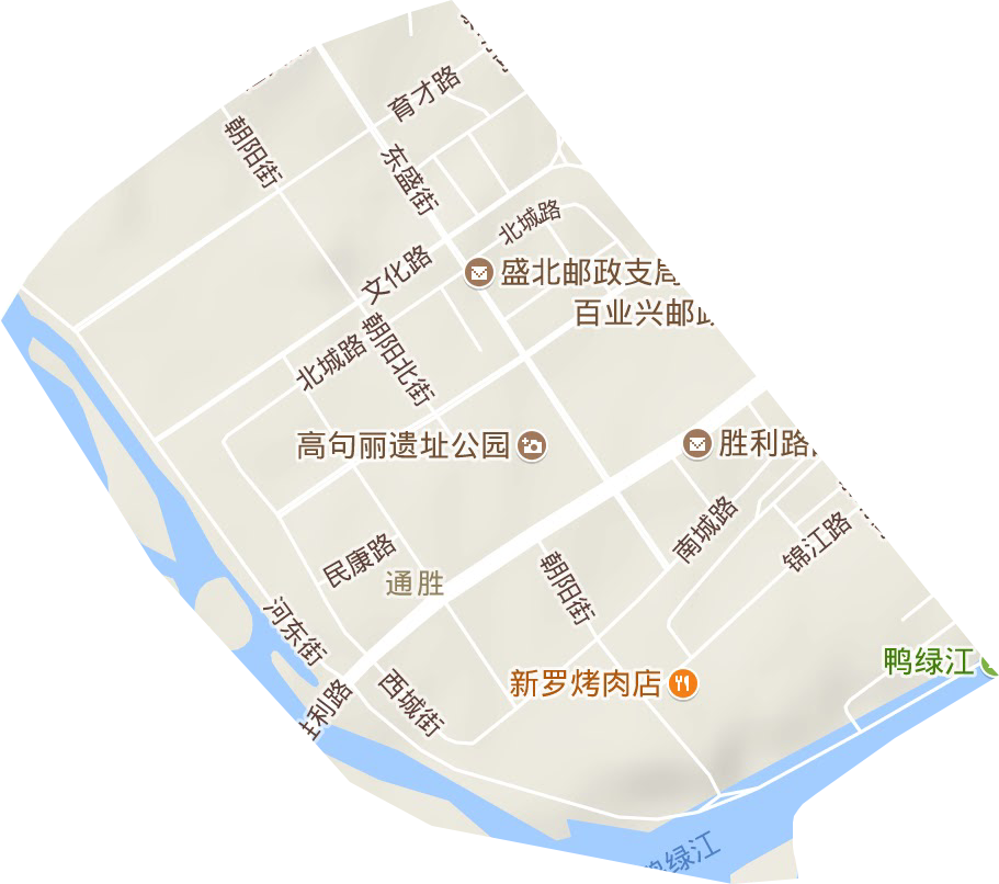 团结街道地形地图