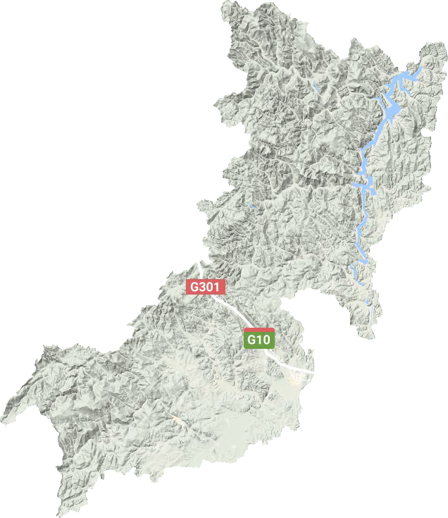 海林市地形地图