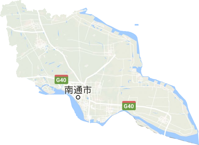 南通市地形地图