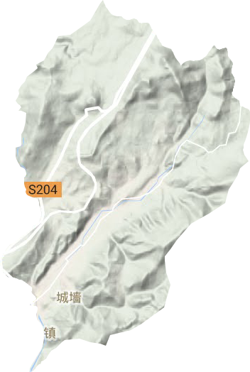 正岔街道地形地图