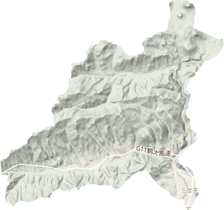 城墙街道地形地图