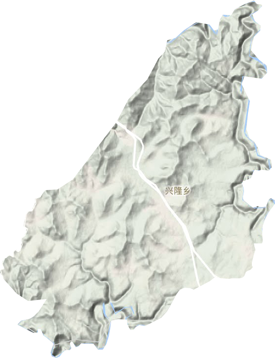 兴隆乡地形地图
