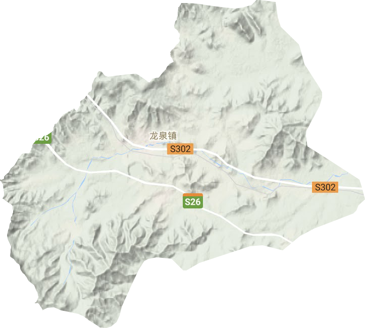 龙泉镇地形地图