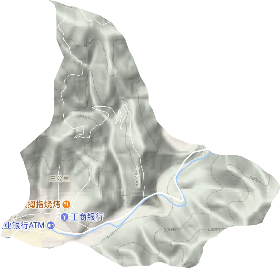 森工街道地形地图