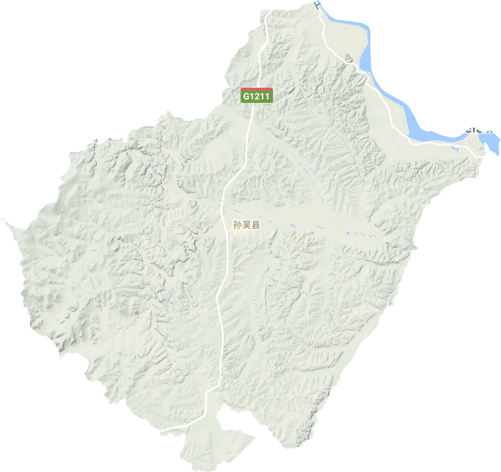 孙吴县地形地图