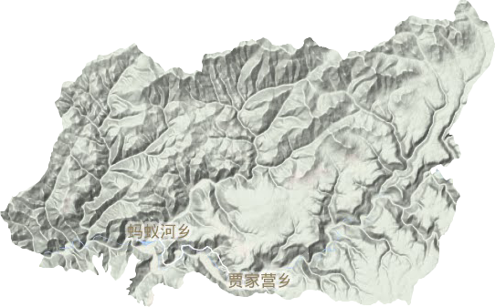 蚂蚁河乡地形地图