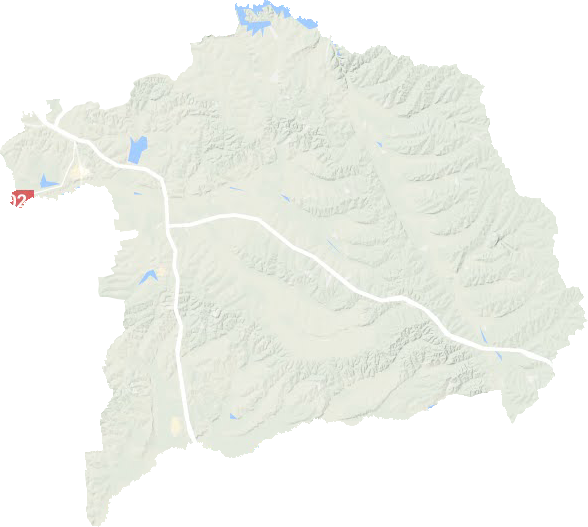 北安市地形地图