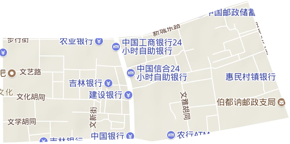 文化街道地形地图