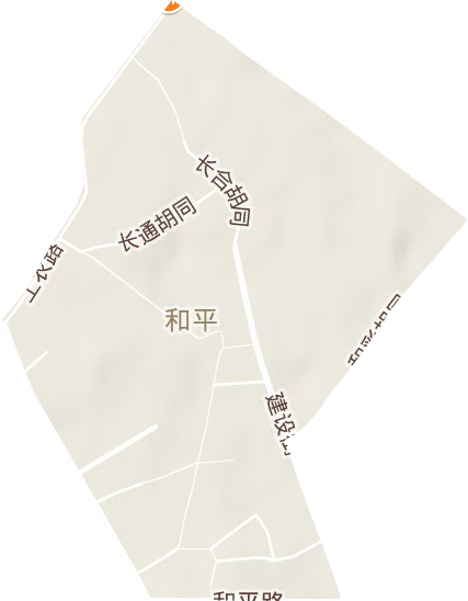 和平街道地形地图