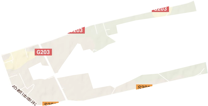 伯都讷街道地形地图
