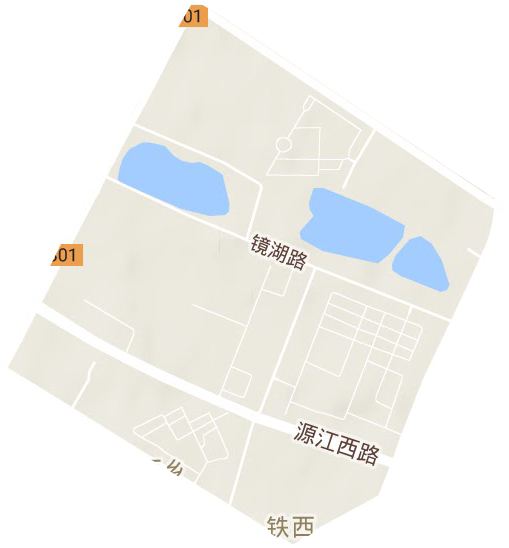 镜湖街道地形地图