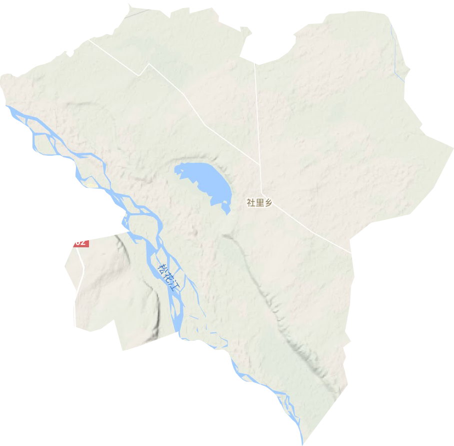 哈达山镇地形地图