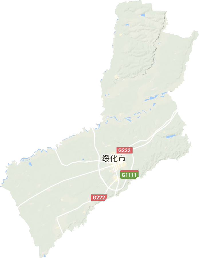 北林区地形地图