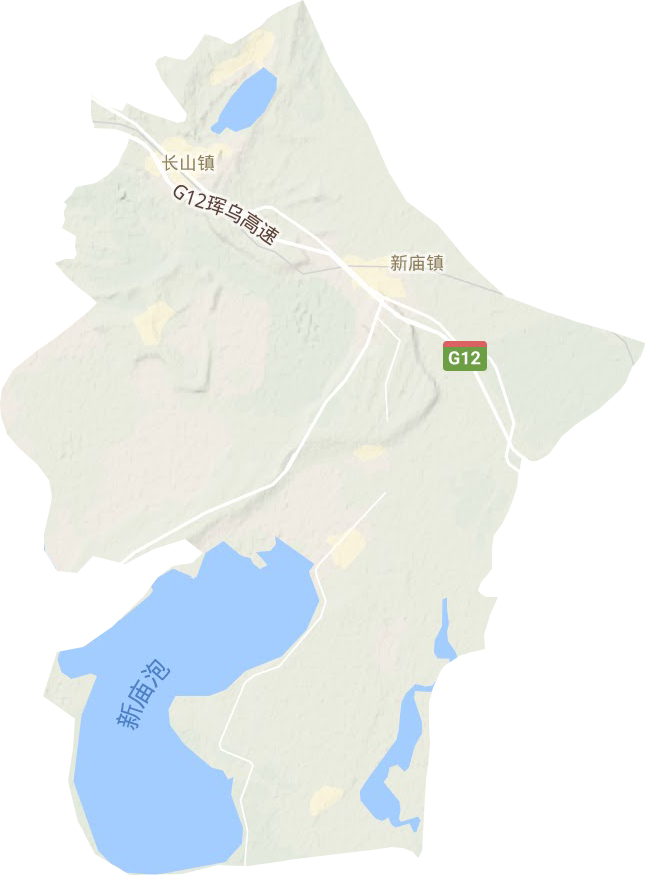长山镇地形地图