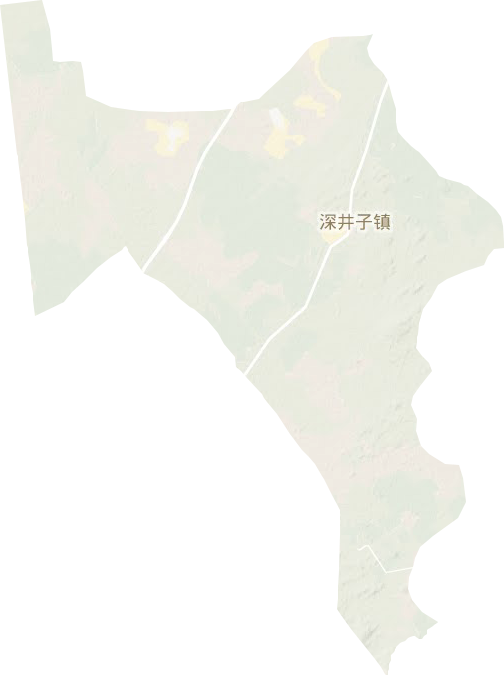海渤日戈镇地形地图