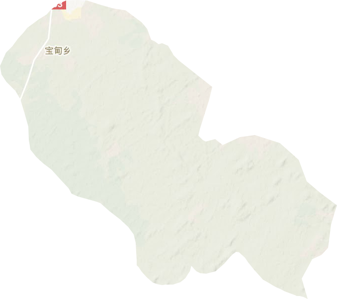 宝甸乡地形地图
