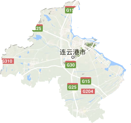 连云港市地形地图