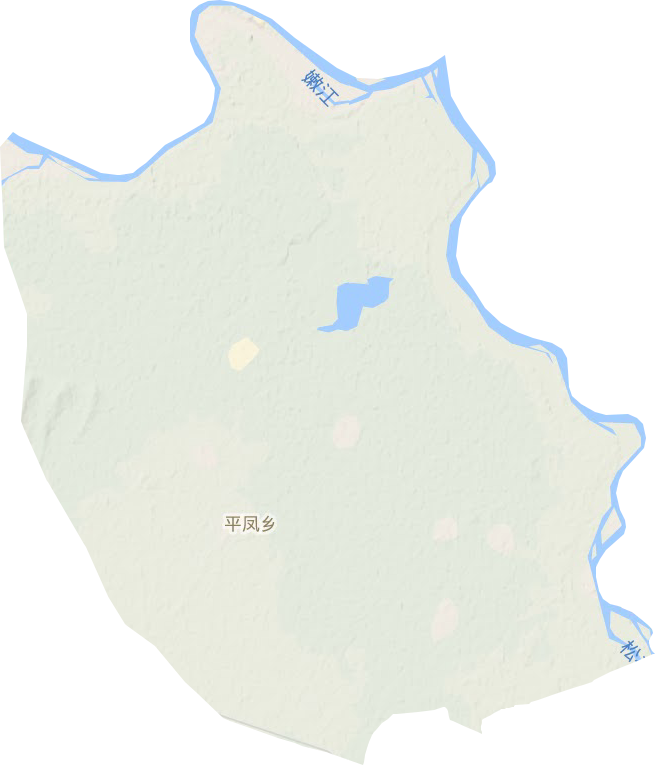 平凤乡地形地图