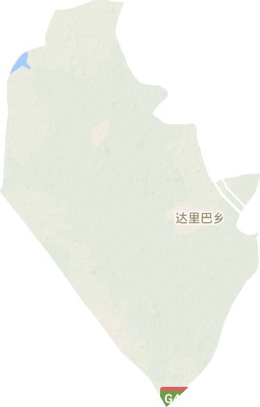达里巴乡地形地图